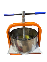 Пресс винтовой для отжима сока из ягод, фруктов и овощей Витязь, 10 л (Крупная сетка)