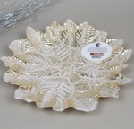 Тарелка 21см «Ледяной цветок» золото