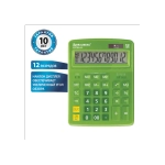 Калькулятор BRAUBERG EXTRA 12р /2 памяти/ (155*206) Зеленый, COLOR-12-DG