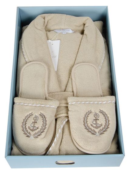 МИШЕЛЬ САЙЛИНГ бежевый мужской  халат Maison Dor