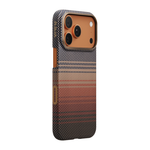 Арамидный чехол MagSafe PITAKA Sunset · Moonrise PitaTap Edge Case для iPhone 17 Pro Max Ультратонкий текстурированный чехол из арамидного волокна с сенсорной накладкой для Контроллера камеры