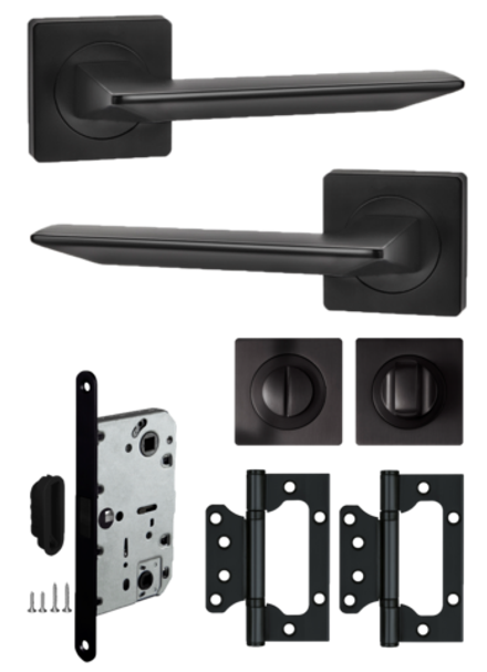 Ручка дверная с магнитной защелкой фиксатором петлями  ULTRA