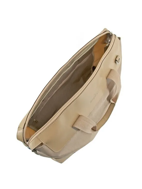 Сумка деловая, отдел на молнии, цвет бежевый 31х42х15,5см