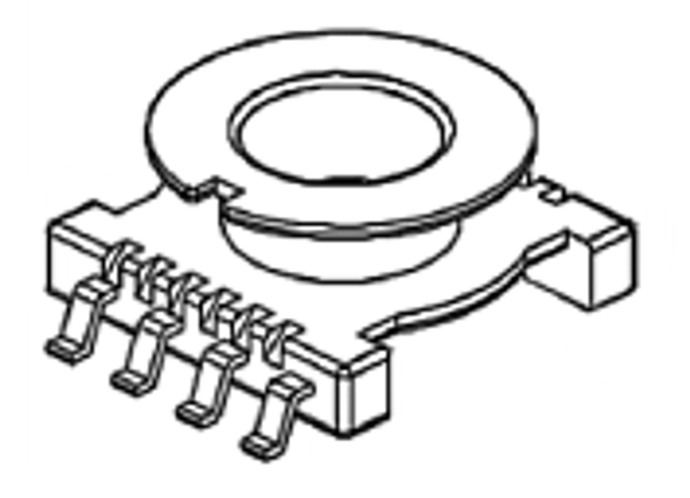 ER 11/5 Каркас 1 сек 8 выв SMD E-009-1