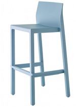 Стул полубарный пластиковый Scab Design Kate, голубой
