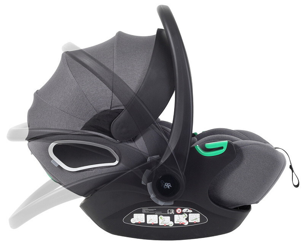 Детская коляска Rant Falcon Neo 3 в 1 с автокреслом Evomax Grey Sage