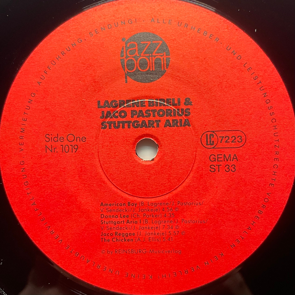 Lagrene Bireli & Jaco Pastorius - Stuttgart Aria (Германия 1986г.)