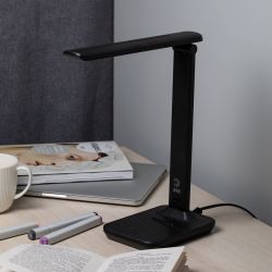Настольный светильник ЭРА NLED-500-10W-BK светодиодный черный | Светодиодные настольные лампы