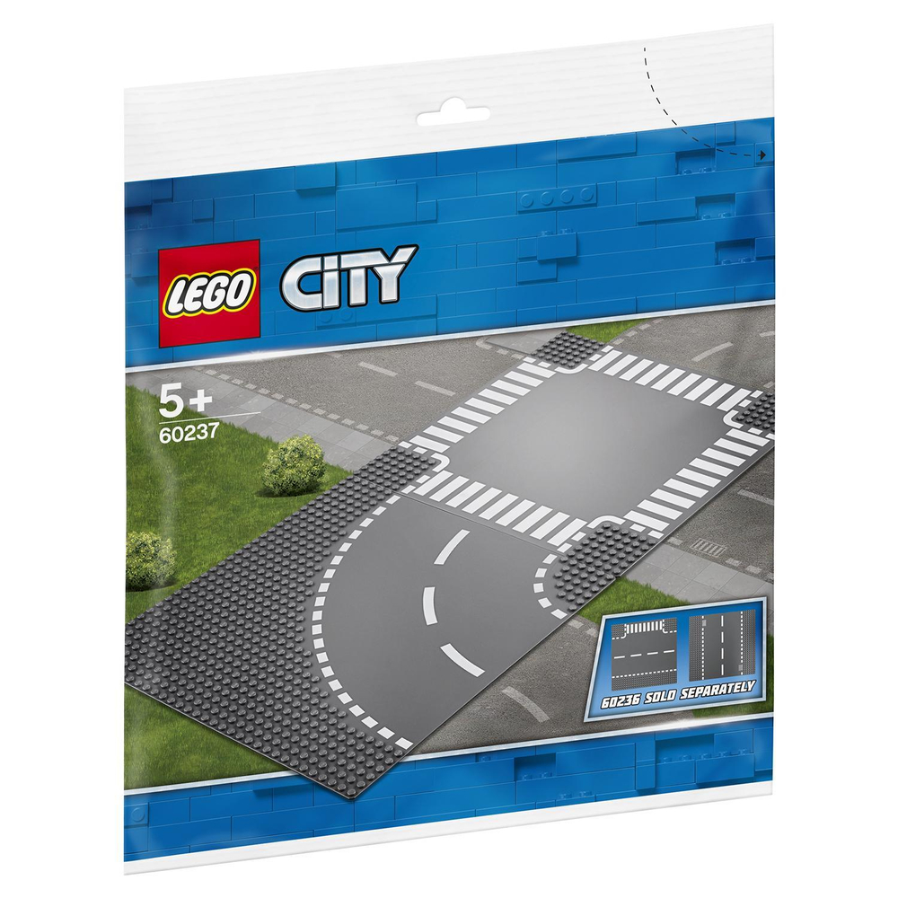 LEGO City: Поворот и перекресток 60237 — Curve and Crossroad — Лего Сити Город