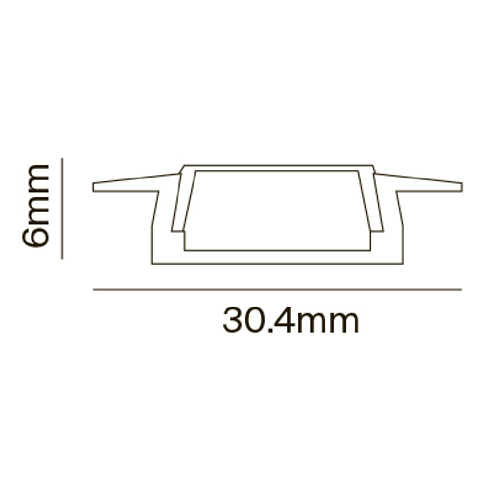 Профиль встраиваемый Maytoni Technical ALM003S-2M