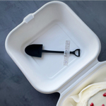 Ложка-лопатка для бенто черная 11,5 см