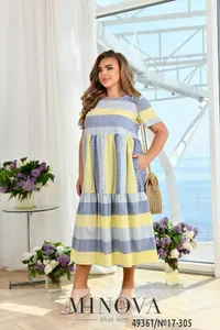 Платье 17-305-желтый Minova