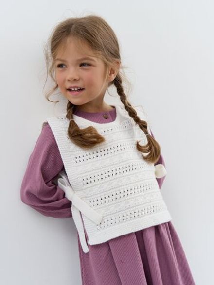 Жилет ажурный "Молоко"