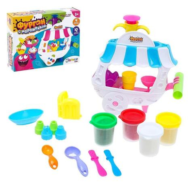 Набор для игры с пластилином "Лавка с мороженым" SL-02073 (Эврики)