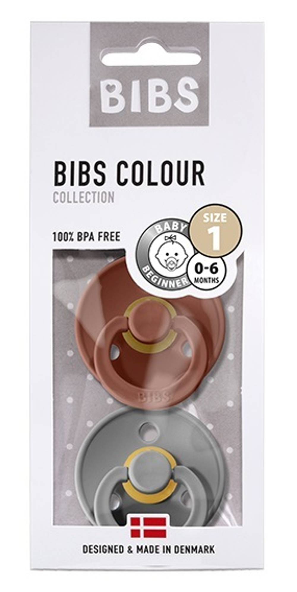 Набор BIBS Colour: Rust/Smoke, 0-6 месяцев