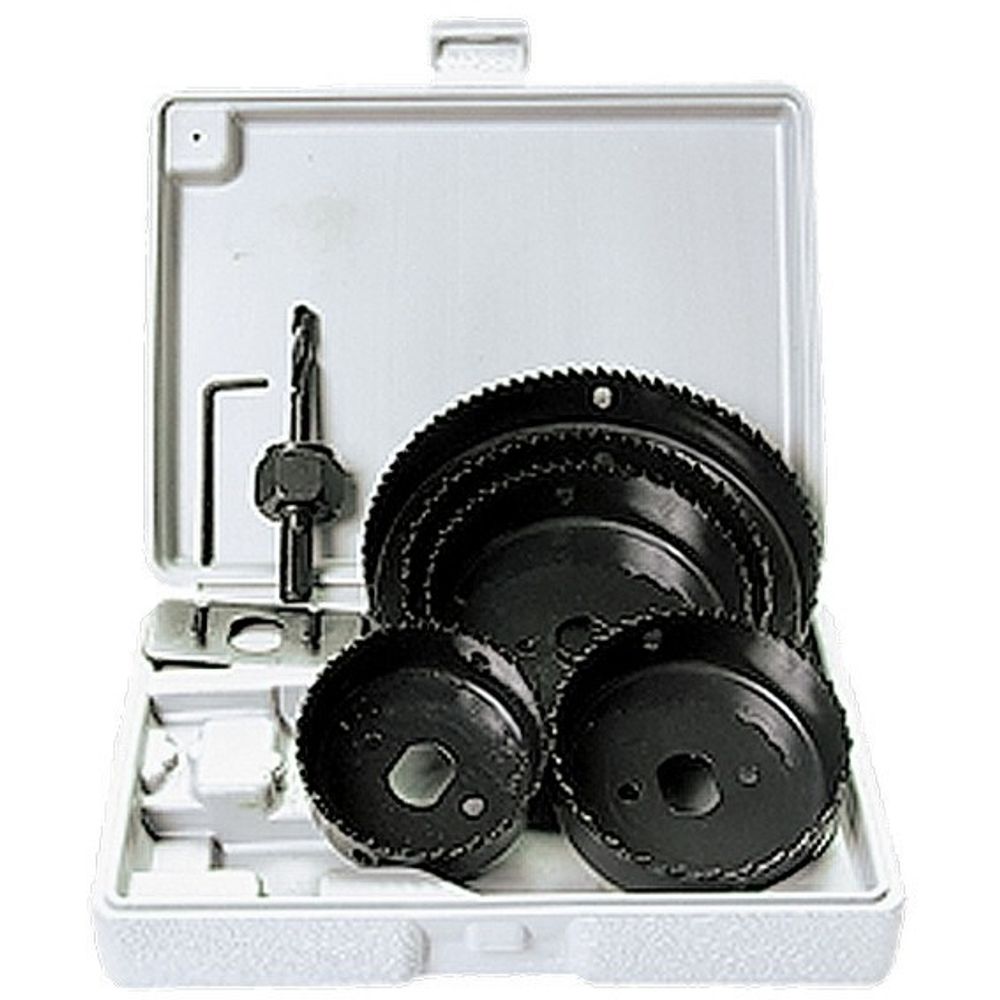 704715 Набор кольцевых пил (коронок) по дереву, 64-127 мм, 8 предм. Matrix