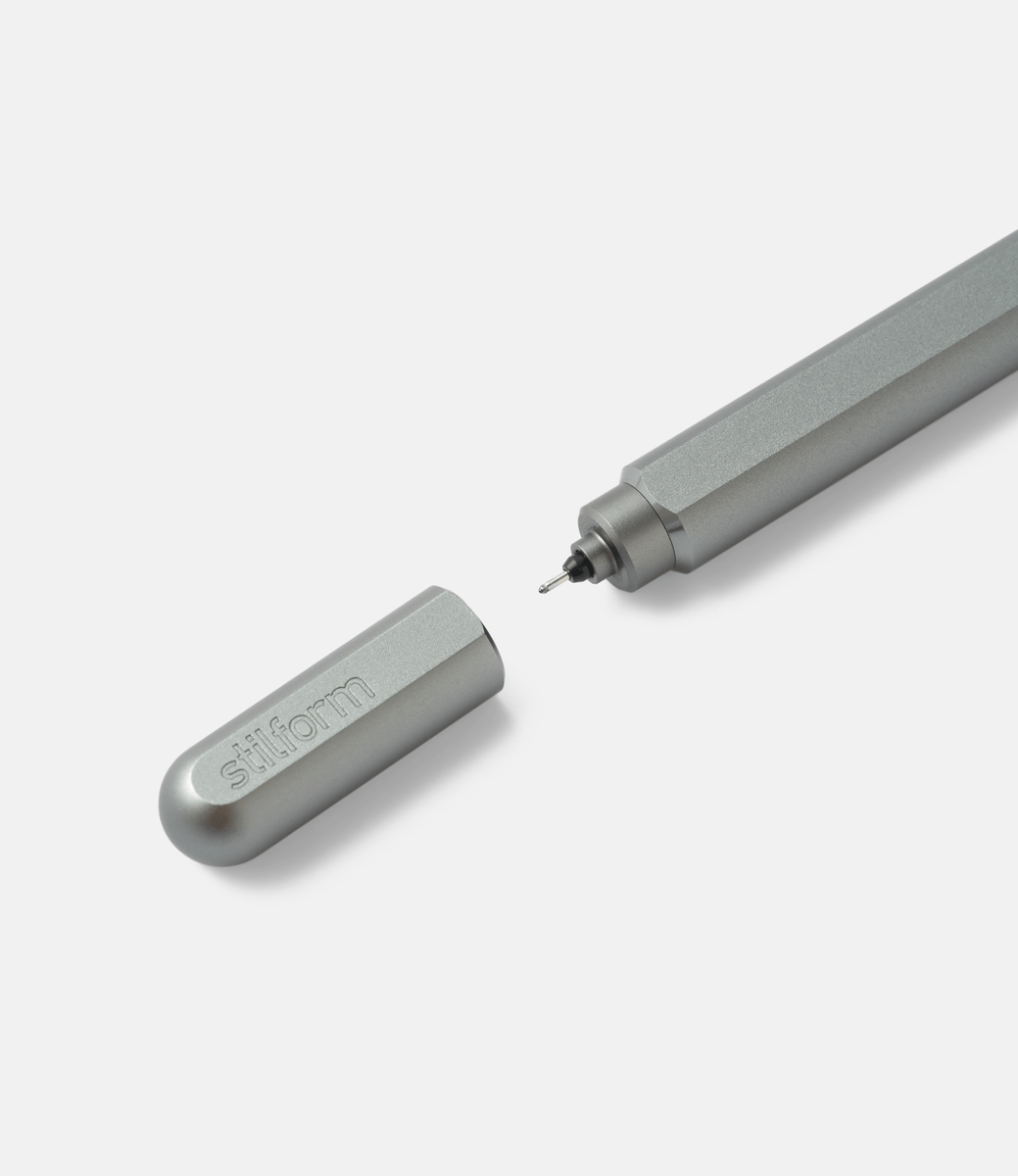 Stilform Arc Gel Pen Aluminium Grey — гелевая ручка из алюминия