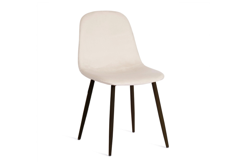 Стул BREEZE(mod. 4724)[вельвет/металл,44 х 53 х 87см,Light beige(светло-бежевый)/черный]