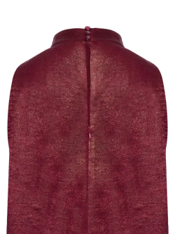 Шелковое платье мини с воротом "стойка"