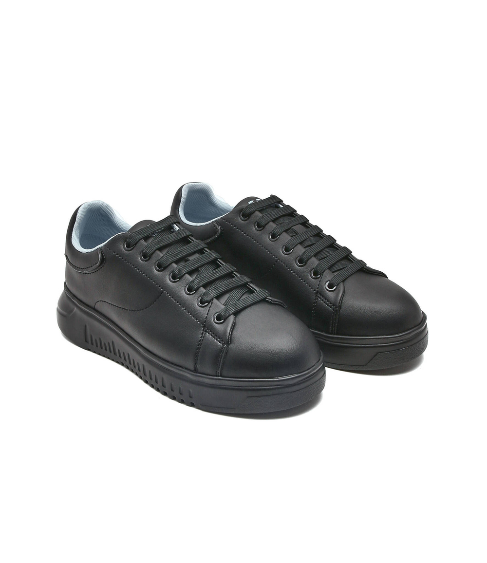 Кожаные кроссовки Emporio Armani - черный(X3X024 XN316)