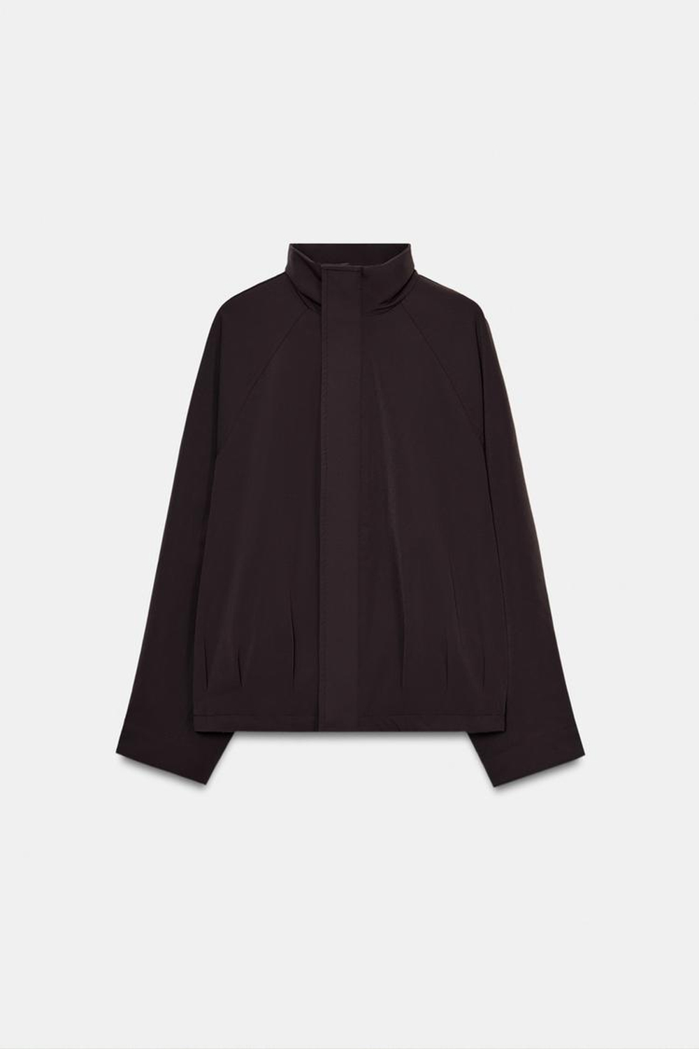 ZARA БОМБЕР ОВЕРСАЙЗ НА МОЛНИИ, ШОКОЛАДНЫЙ