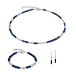 Колье Coeur de Lion Blue-Silver 2043/10-0717