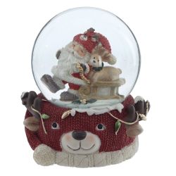 GAEM Фигурка декоративная "Дед Мороз" в стекл шаре, D 6.5 см, L7 W6,5 H8,5 см, 2в.