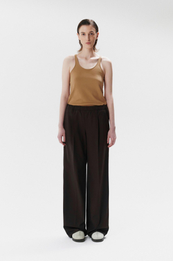 Брюки на резинке brown