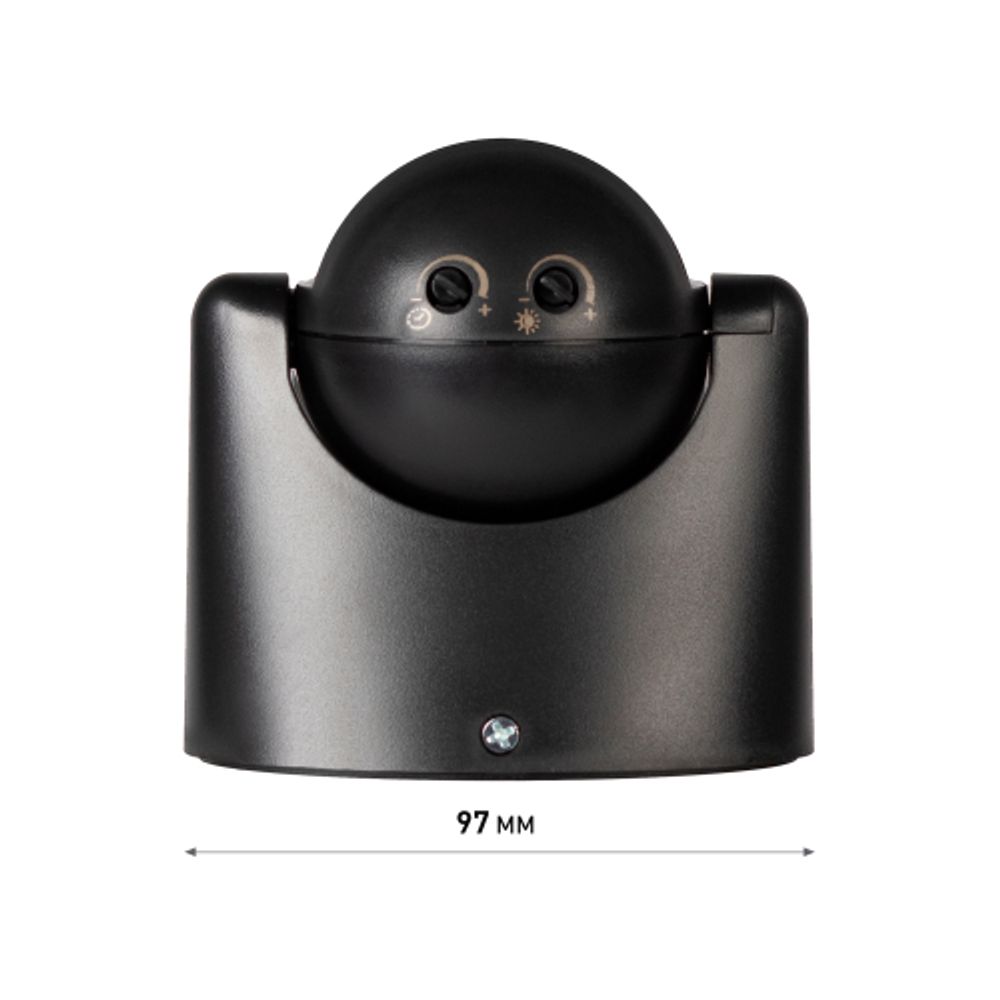 Датчик движения ЭРА MD 03 настенный инфракрасный 1200 Вт угол 180 градусов IP44, черный | Датчики движения