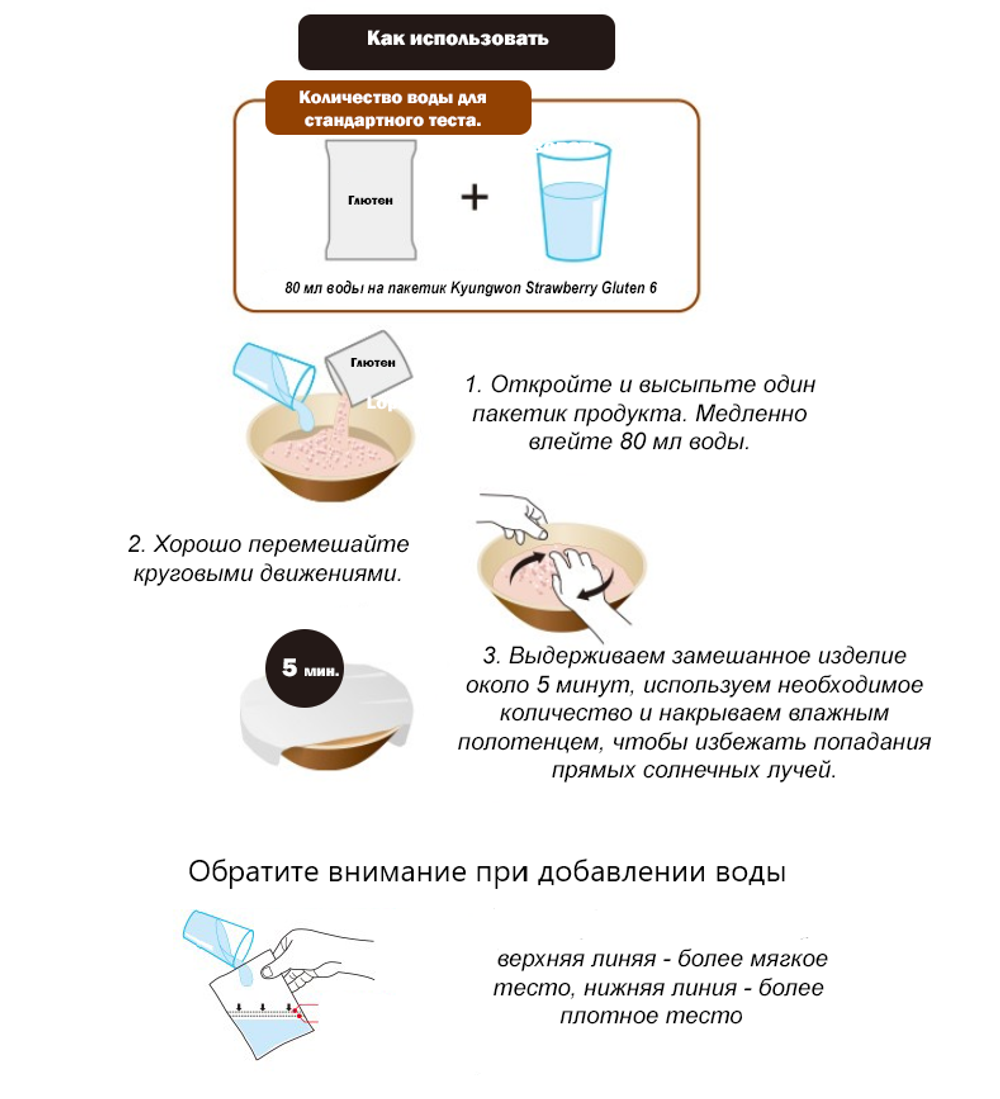 Клубничный глютен 6х40г