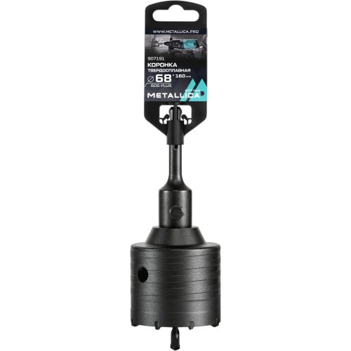 Коронка тв.спл.SDS-plus METALLICA Optima 68x160/100 мм,h=50мм,М22,0х2,0 мм с адаптером   907191