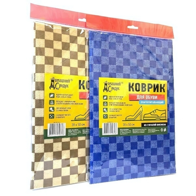 Коврик для обуви влаговпитывающий 38*50см из губчатой вискозы "Домашний Сундук" ДС-213
