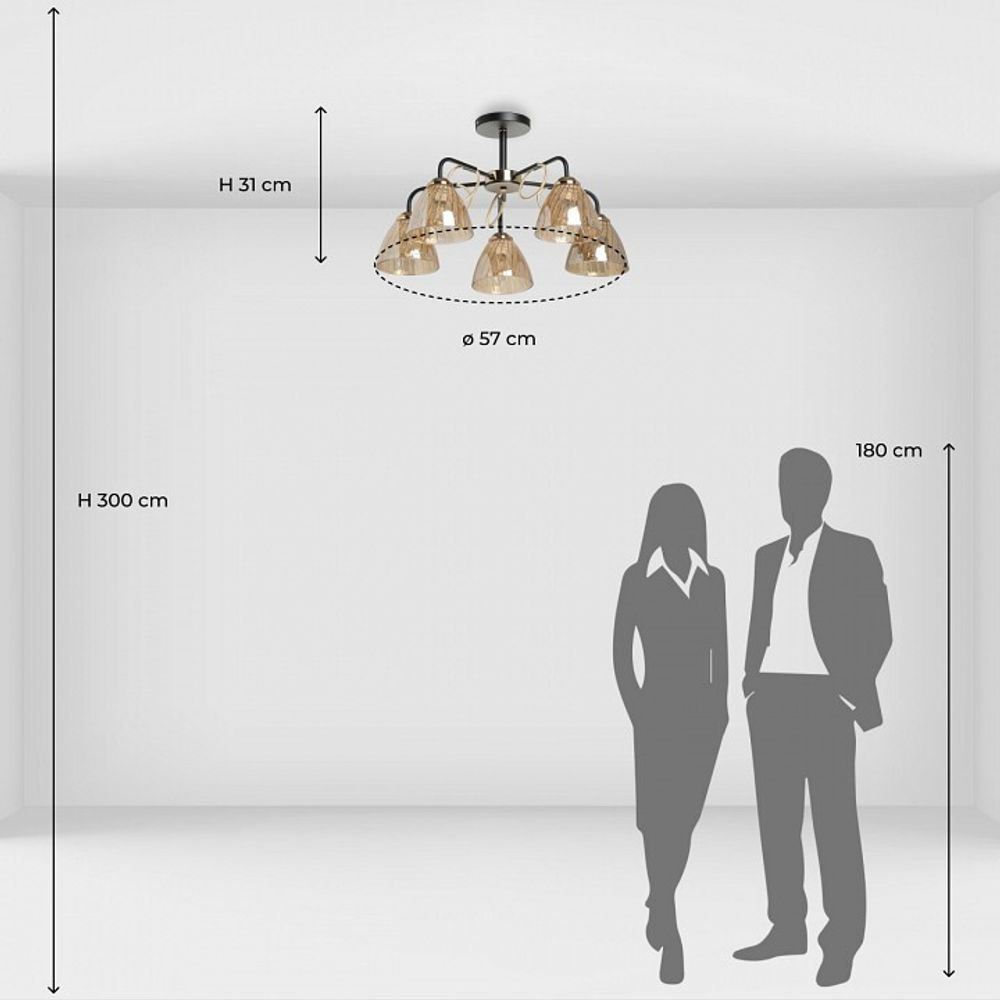 Люстра на штанге De City Альфа 324017905