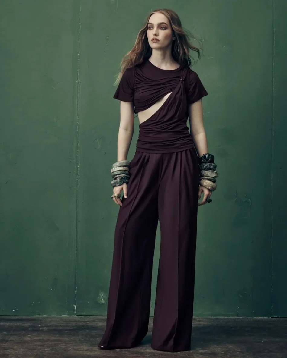 Брюки Баклажановые