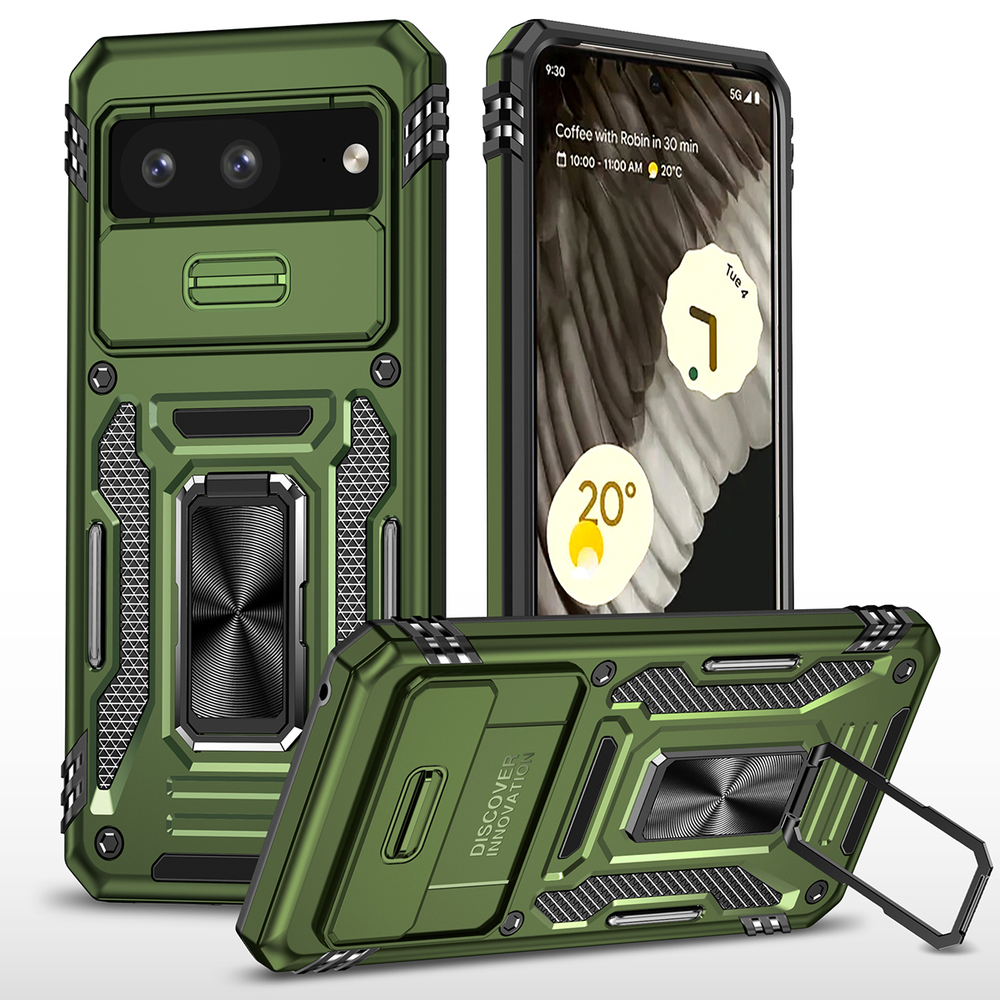 Чехол Safe Case с кольцом и защитой камеры для Google Pixel 7a