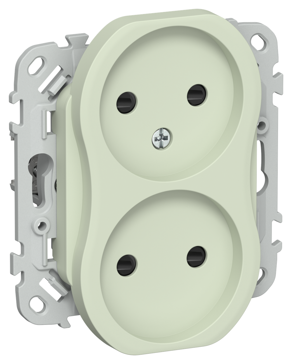 FLITE Розетка 2-местная без заземления с защитными шторками 10А РСш02-0-ФлП панг IEK