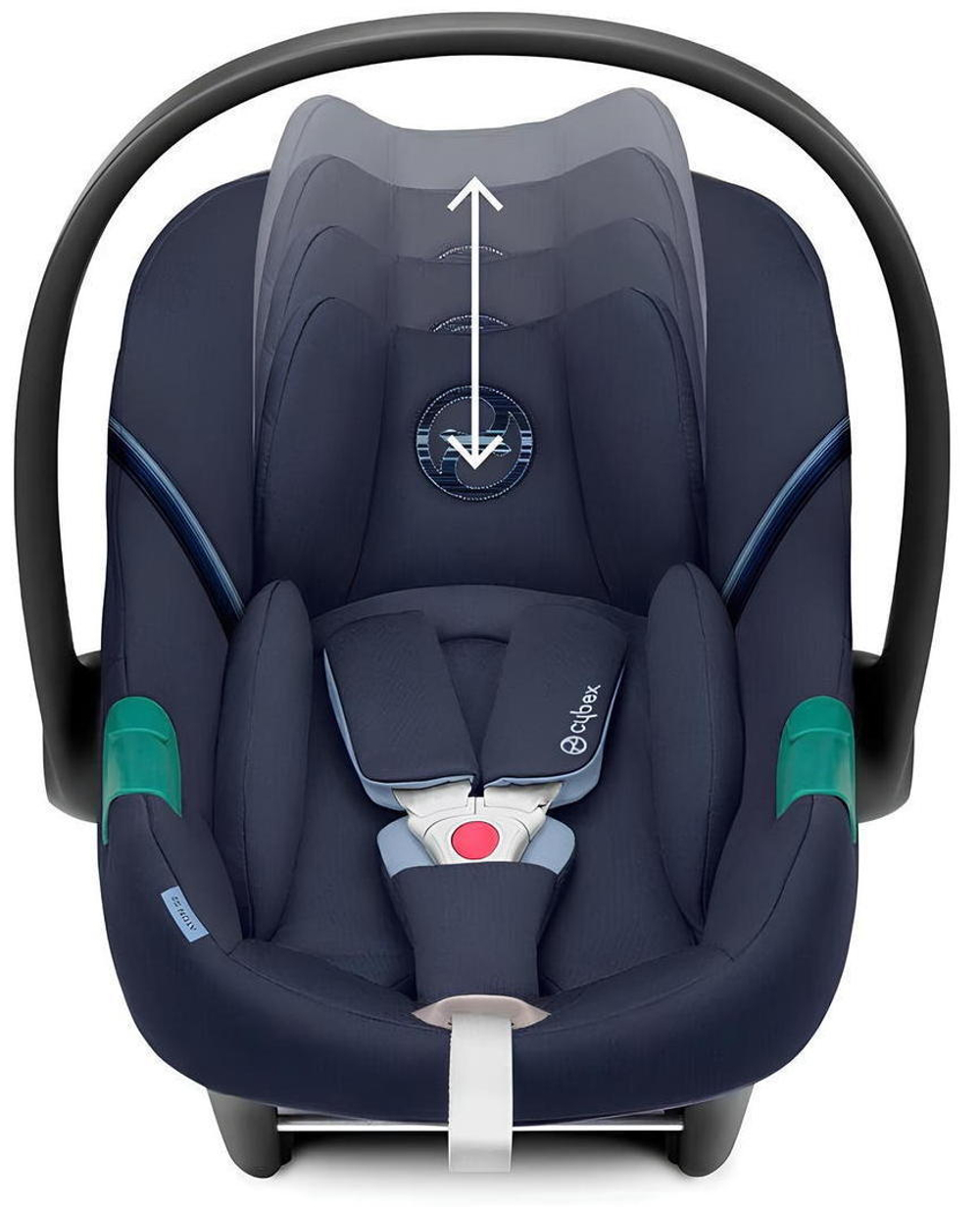 Коляска Cybex Balios S Lux BLK complete Aton S2 Ocean Blue 3 в 1 Moon Black с дождевиками