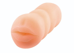 Реалистичный мастурбатор-ротик (Цвет: телесный)