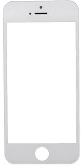 Стекло+ОСА для iPhone 5, 5s, 5C, SE (белый)
