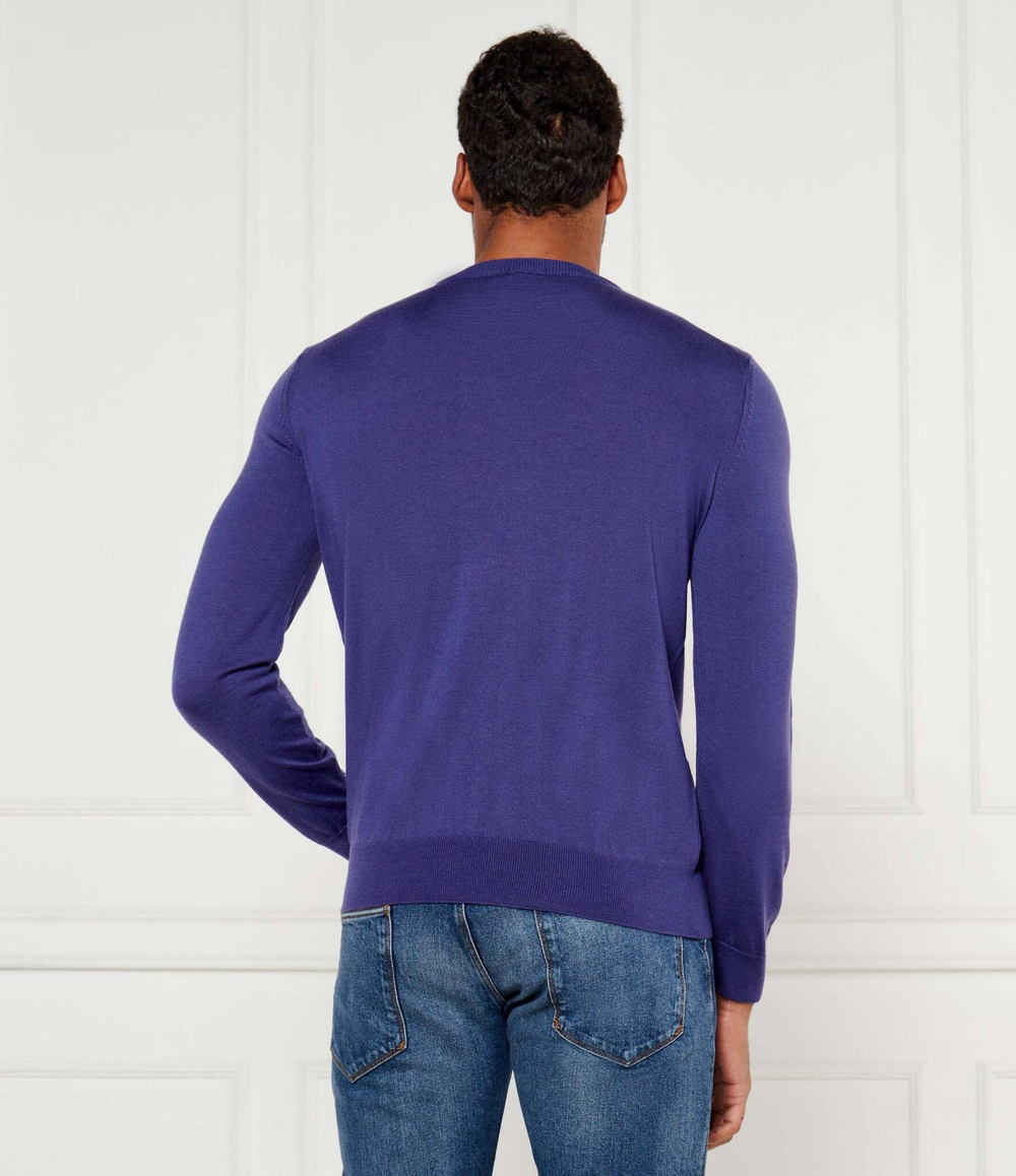 Шерстяной свитер Botto BOSS BLACK - фиолетовый(50476364)