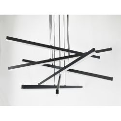 Светильник подвесной (подвес) Rivoli Mabel 6183-201 LED 120 Вт 3000-6000К чёрный светодиодный с пультом