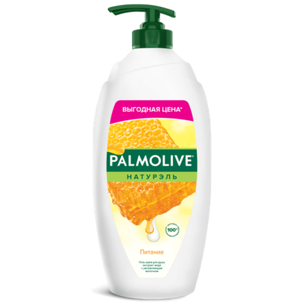 Palmolive Натурэль Гель-крем для душа Питание, мед и увлажняющее молочко, 750 мл