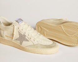 Кеды Женские Ball Star with silver Swarovski micro-crystal star and metallic silver leather heel tab