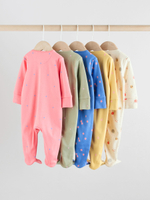 Комбинезон / Cлип для малышей Next AY5-787, 5 шт., Розовый, Синий, Желтый