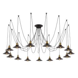 Citilux Эдисон CL451151 Люстра паук Венге Бронза