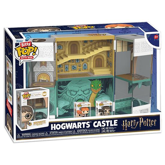 Набор Funko Bitty POP! Bitty Box Harry Potter Hogwarts Castle + 2 Bitty POP! — Harry Potter w/Chocolate Frog, Ron Weasley w/Howler (85533)