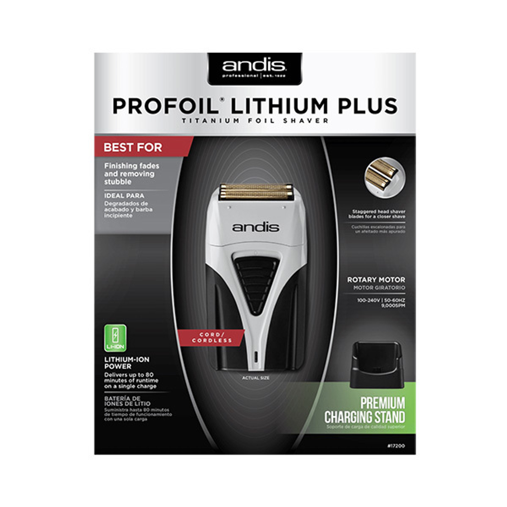 Шейвер для бороды профессиональный Andis Shaver TS-2 ProFoil Lithium Titanium Plus