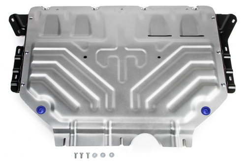 Защита картера и КПП Rival для Audi Q3 II (V - 1.4 TSI (150 л.с.); 2.0) 2018-н.в./Audi Q3 Sportback F3 (V - 2.0) 4WD 2019-н.в., штампованная, алюминий 3 мм, с крепежом, 333.0353.1