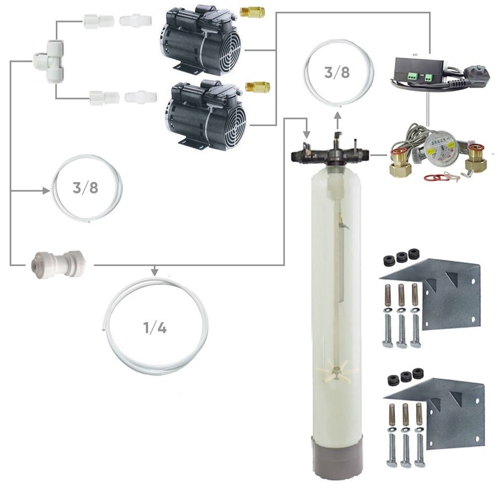 Напорная аэрация 2472/СAP2/107C/DN40 (Каскад)