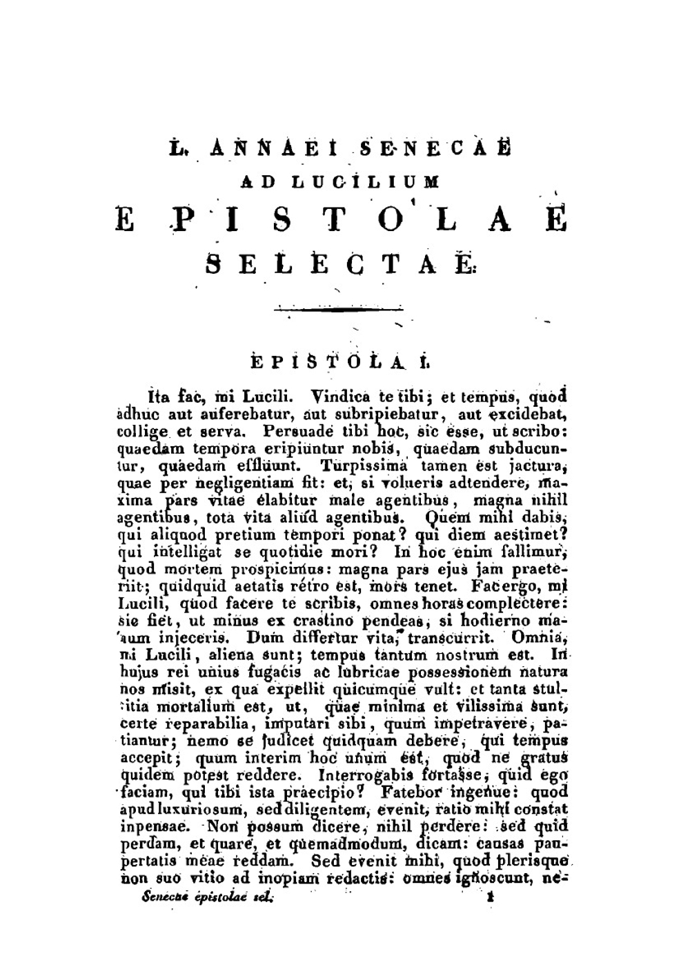 L. Annaei Senecae ad Lucilium epistolae selectae | Seneca the Younger
